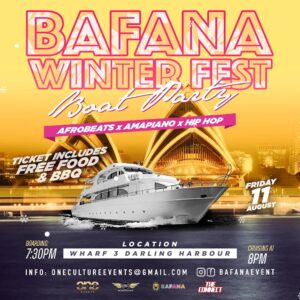 Join the Bafana Winter Fest Boat Party